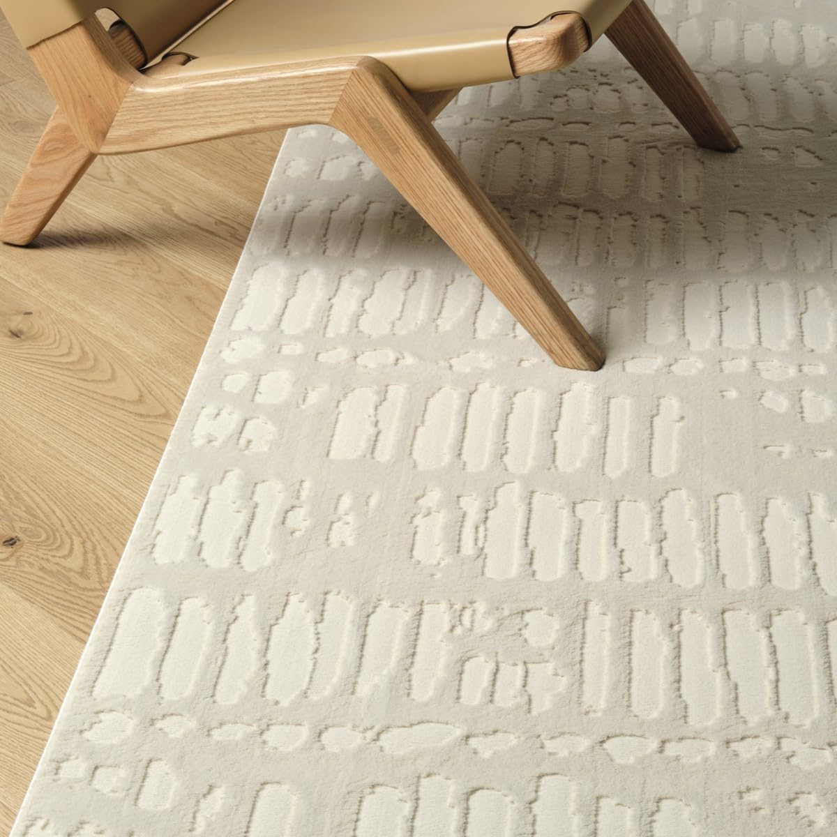 Shell 5'3"x7'10" Washable Area Rug for Living Room Bedroom - 100% Recycled Oeko-TEX Certified, Medium Pile, Green