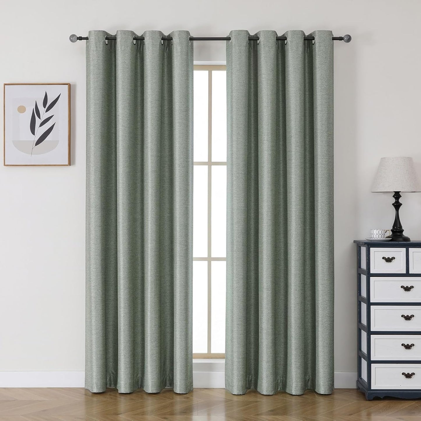 Airwill Blackout Curtains, Set of 2 Window Curtain Panels, Grommet Curtains for Living Room Bedroom Window - Thermal Insulated and Room Darkening (W52 x L84 Inch, 2 Panels, Dark Coffee/Mocha)