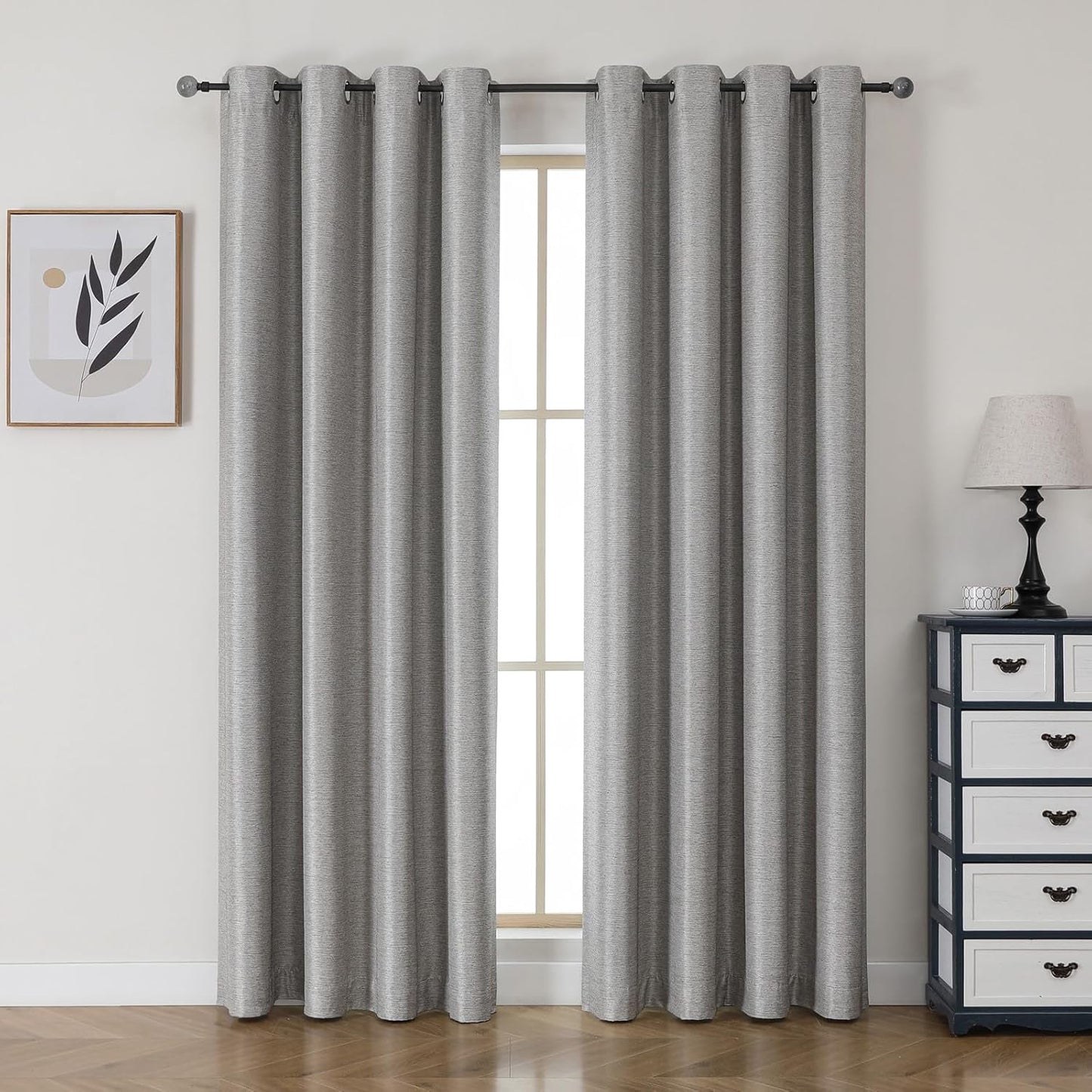 Airwill Blackout Curtains, Set of 2 Window Curtain Panels, Grommet Curtains for Living Room Bedroom Window - Thermal Insulated and Room Darkening (W52 x L84 Inch, 2 Panels, Dark Coffee/Mocha)
