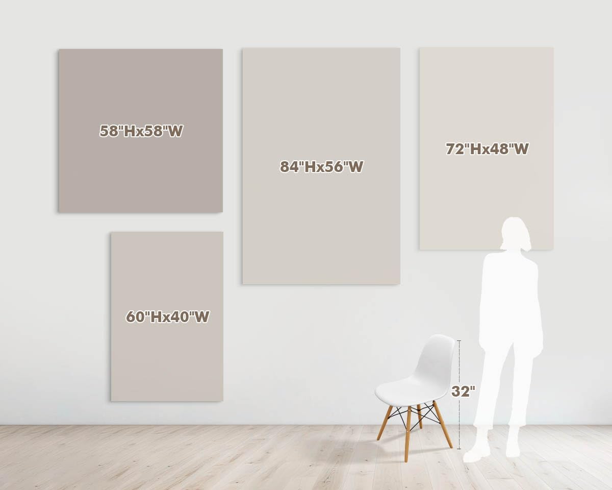 Living Room Art Canvas Office Wall Decor Pictures for Men Women Bedroom Wall Art Dining Room Gray Gold Paintings Neutral