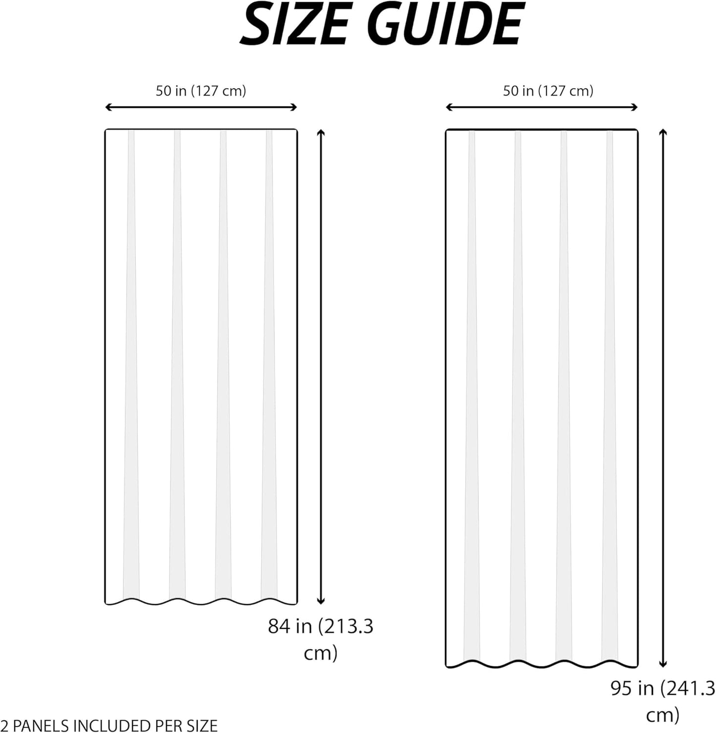 Martha Stewart Ticking Stripe Blackout Lining Rod Pocket/Back Tab Window Curtain Panel Pair, 95", White/Indigo
