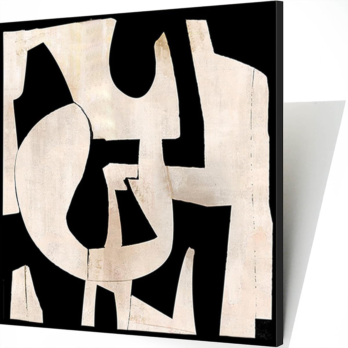 GIFTTWART Wall Pictures for Living Room Canvas Wall Art Extra Large Modern Art Black and White Office Wall Decor Dining Room Bedroom Artwork