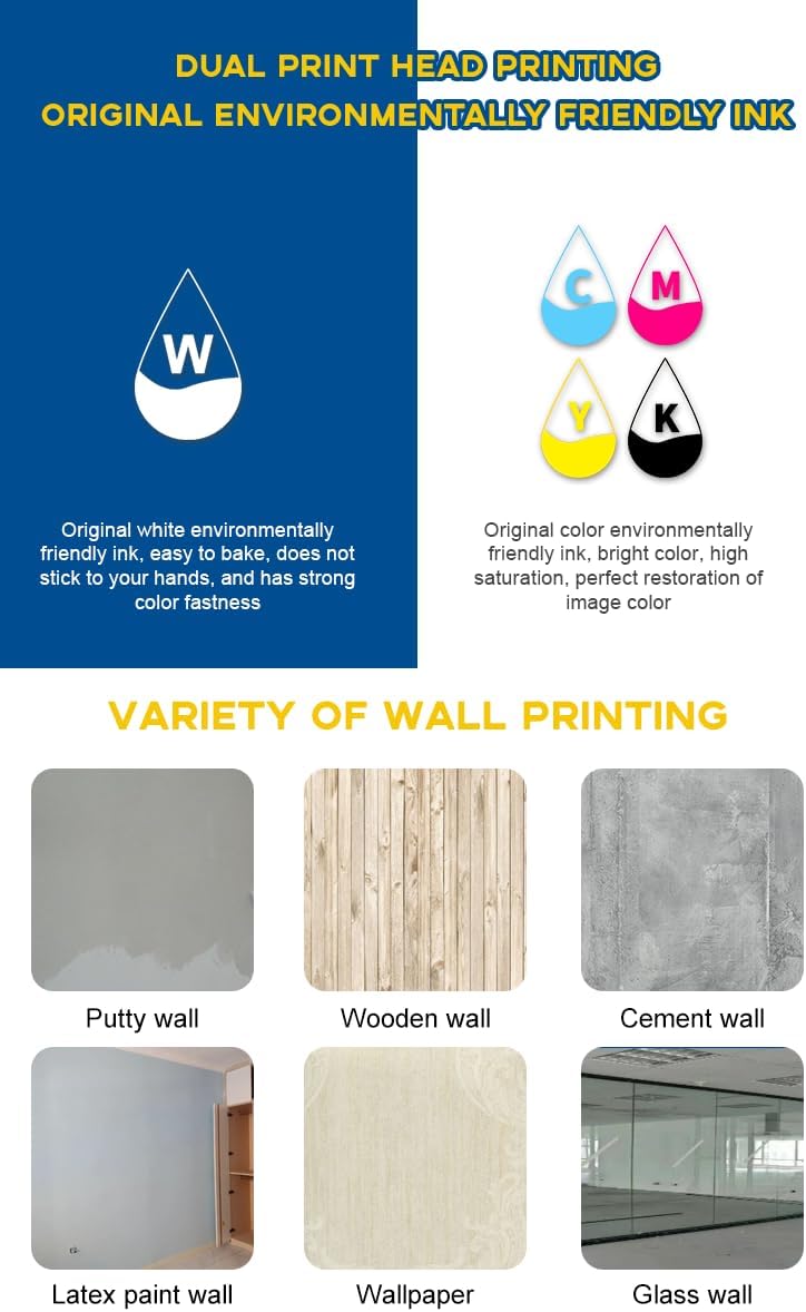 Wall Paint Printer 3D Effect Wall Printing Machine Automatic Art Painting