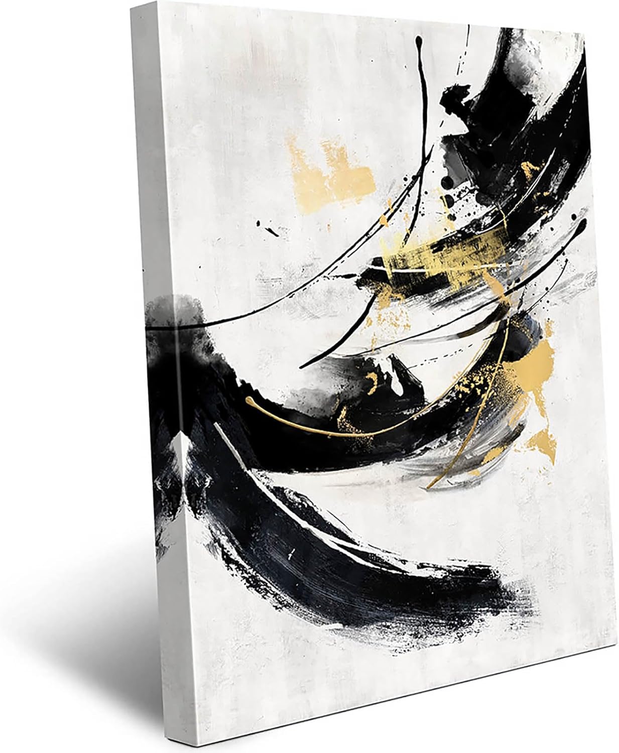GIFTTWART Wall Pictures for Living Room Canvas Wall Art Extra Large Modern Art Black and White Office Wall Decor Dining Room Bedroom Artwork