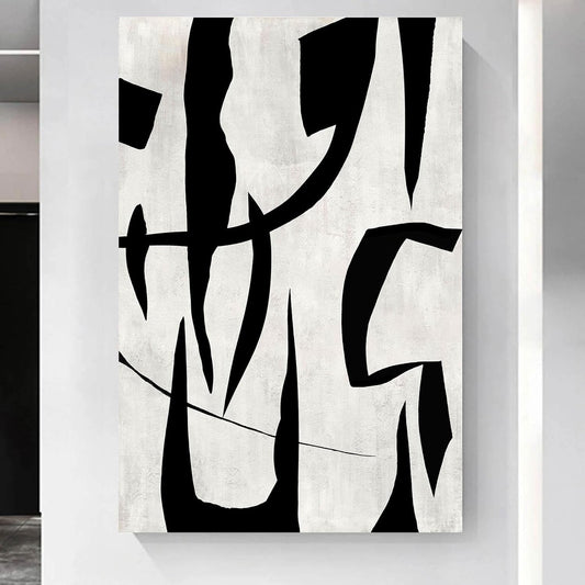 GIFTTWART Wall Pictures for Living Room Canvas Wall Art Extra Large Modern Art Black and White Office Wall Decor Dining Room Bedroom Artwork