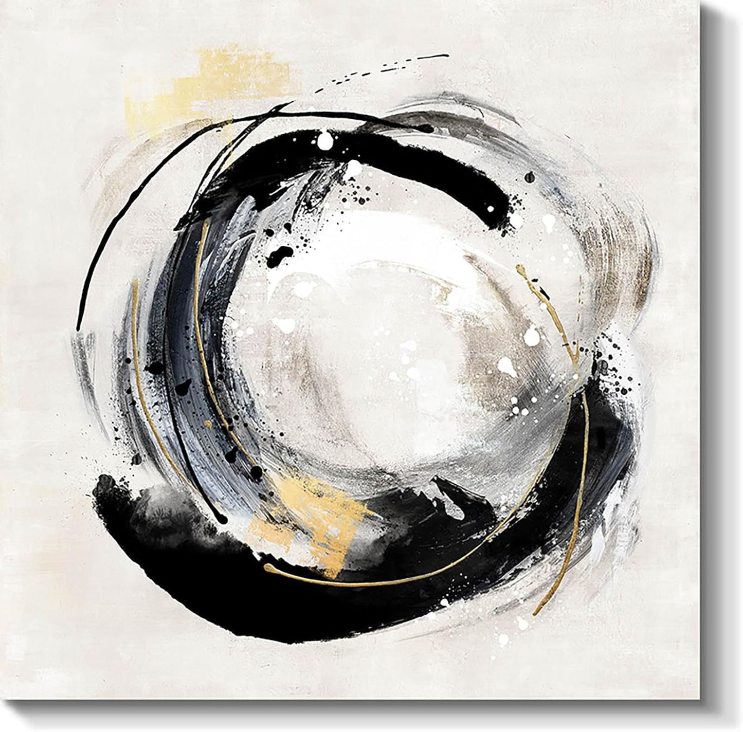 GIFTTWART Wall Pictures for Living Room Canvas Wall Art Extra Large Modern Art Black and White Office Wall Decor Dining Room Bedroom Artwork