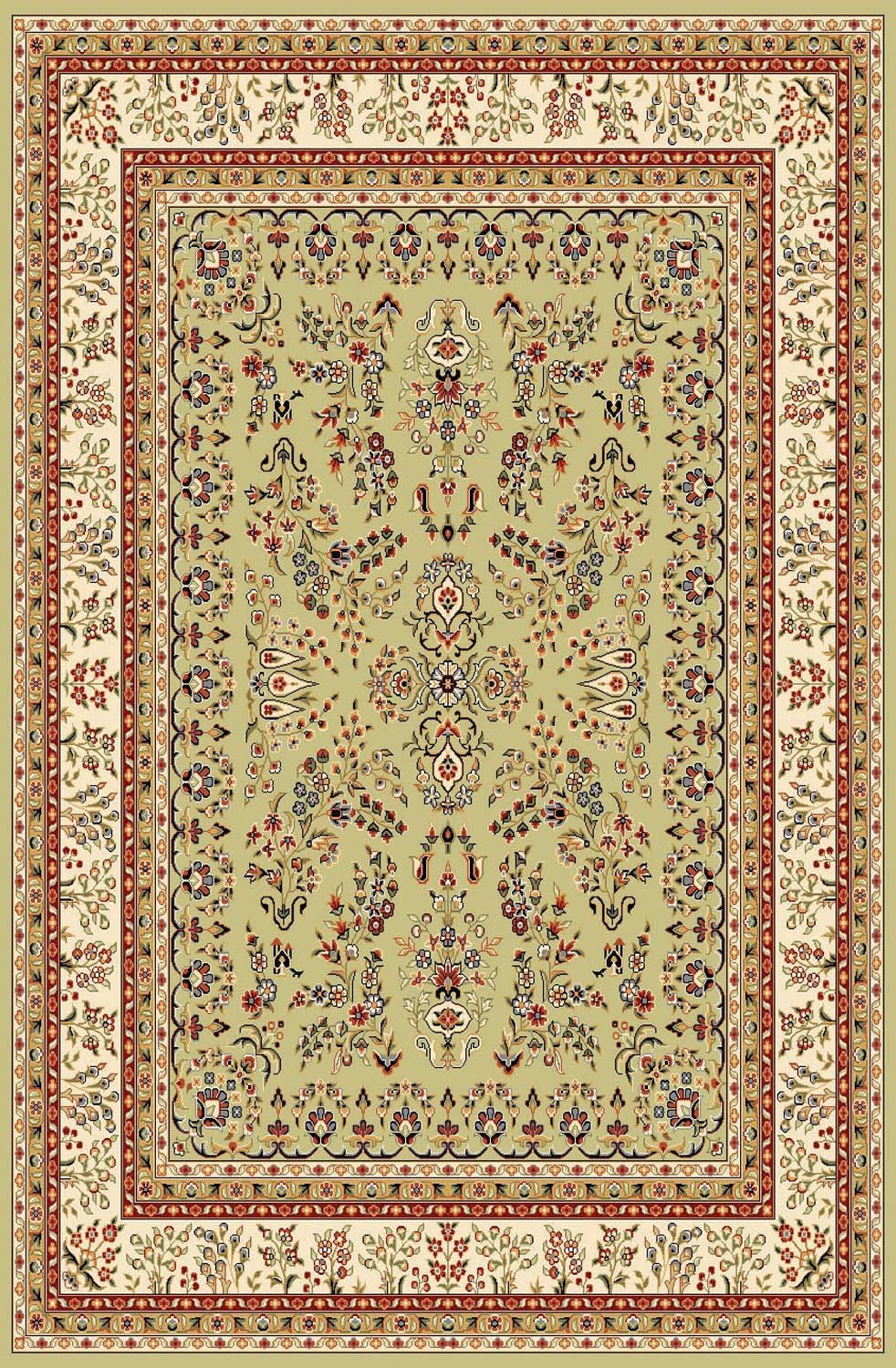 SAFAVIEH Lyndhurst Collection Area Rug - 9' x 12', Red & Black, Traditional Oriental Design, Non-Shedding & Easy Care, Ideal for High Traffic Areas in Living Room, Bedroom (LNH331B)