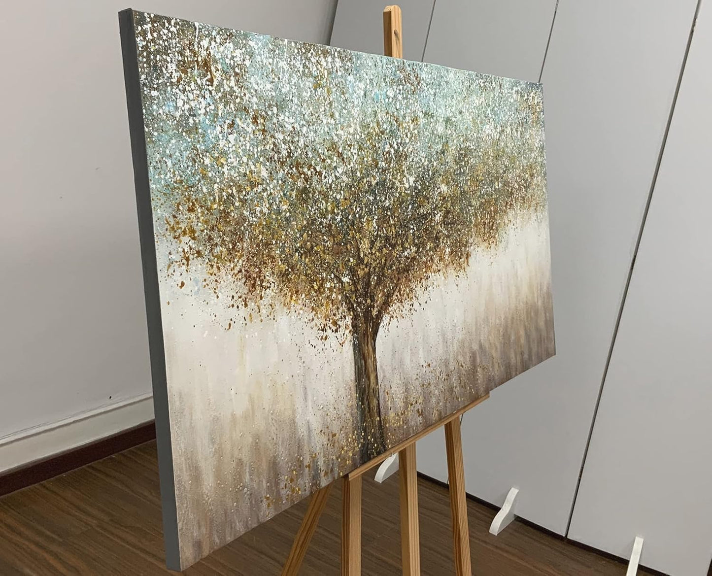 Tiancheng Art 30x60 inch Abstract Canvas Art 100% Hand-Painted Oil Painting Wall Art Pieces Framed Canvas Paintings Contemporary Artwork Decoration
