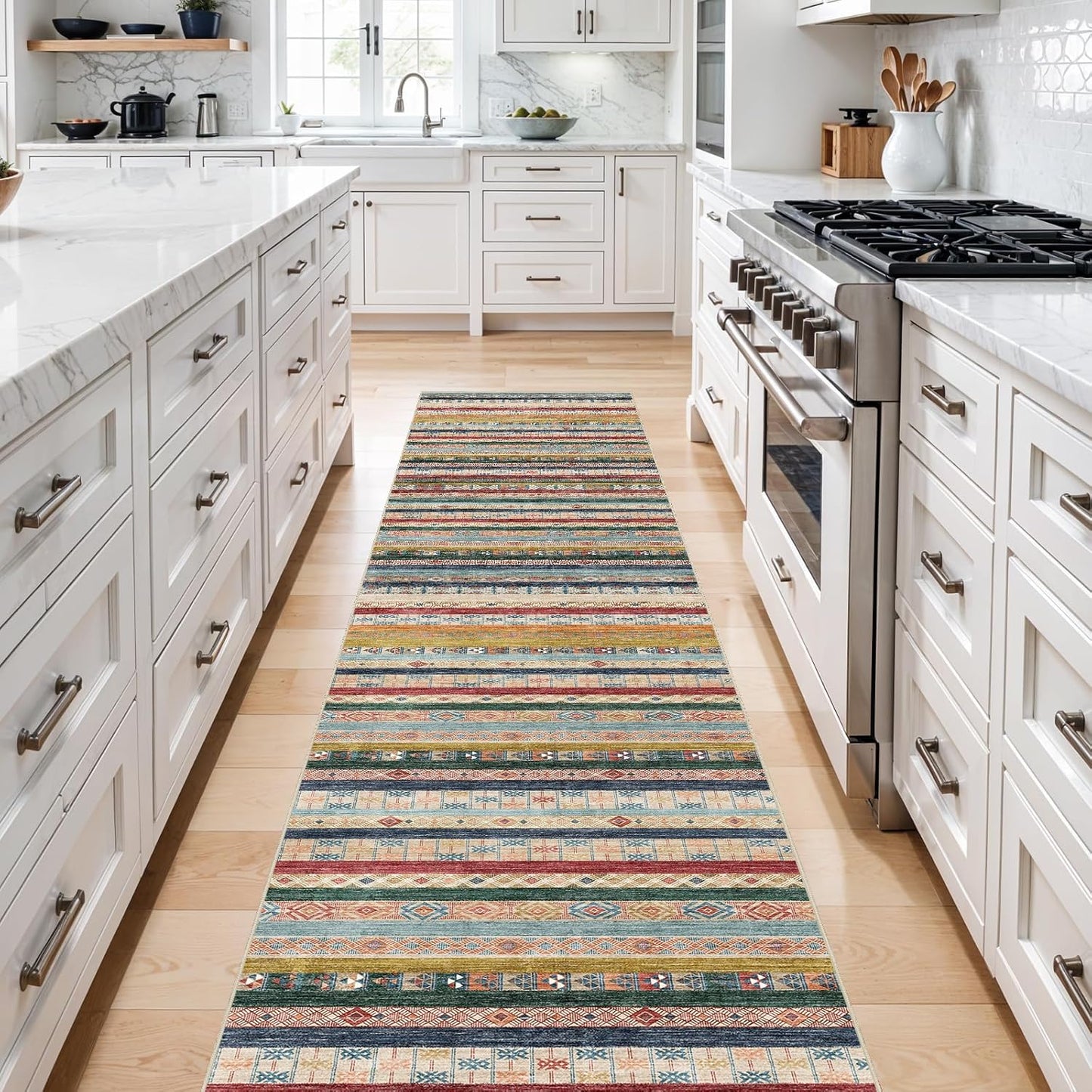 Washable Modern Area Rug: 10x14 Large Geometric Area Rugs for Living Room & Bedroom with Non-Slip Backing Modern Geometric Carpet for Living Room Brown Grey 10'x14'.