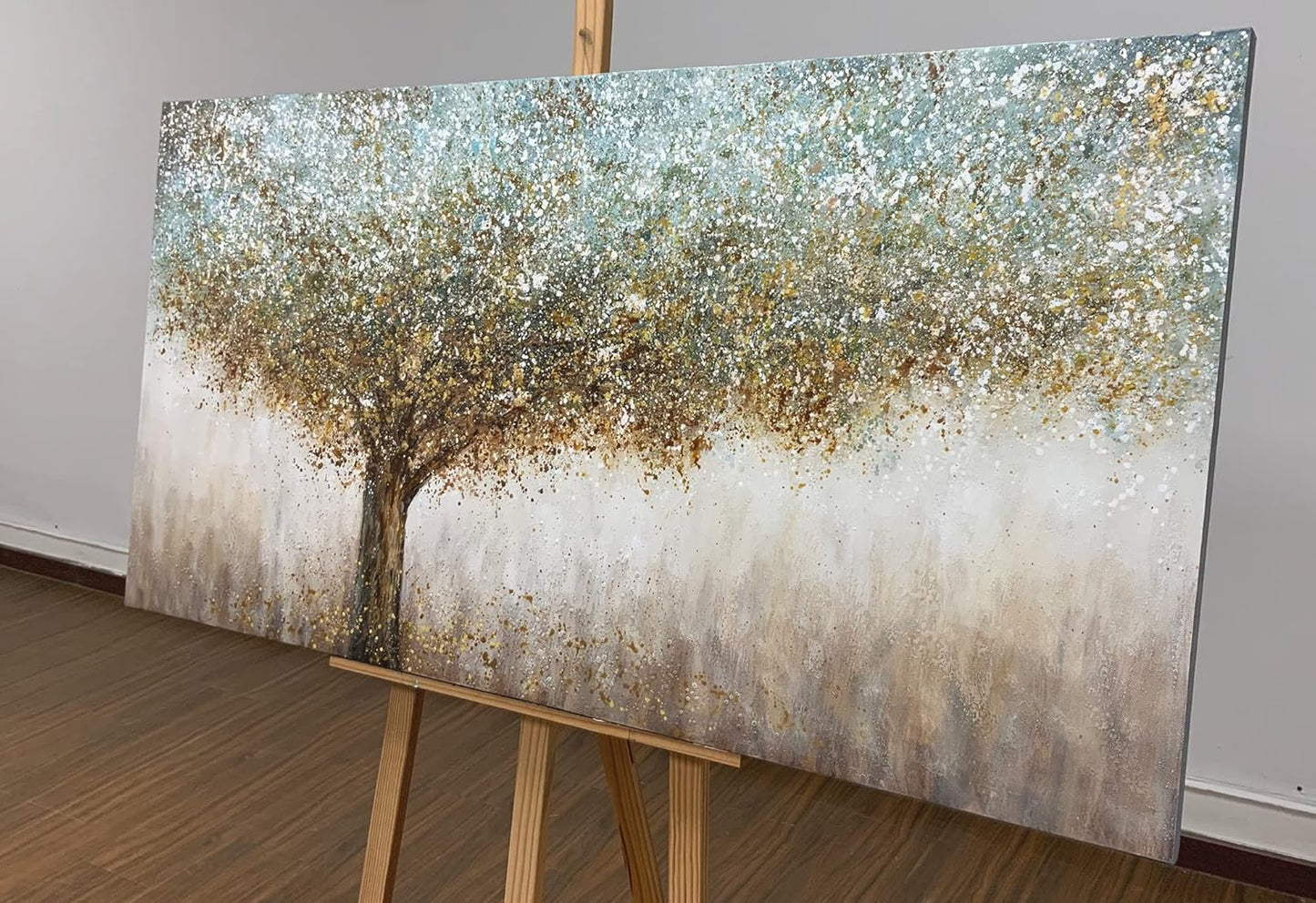 Tiancheng Art 30x60 inch Abstract Canvas Art 100% Hand-Painted Oil Painting Wall Art Pieces Framed Canvas Paintings Contemporary Artwork Decoration