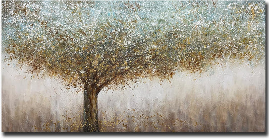 Tiancheng Art 30x60 inch Abstract Canvas Art 100% Hand-Painted Oil Painting Wall Art Pieces Framed Canvas Paintings Contemporary Artwork Decoration